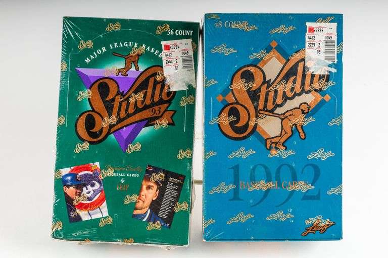 1992 and 1993 Studio Baseball Cards- 2 Sealed Boxes