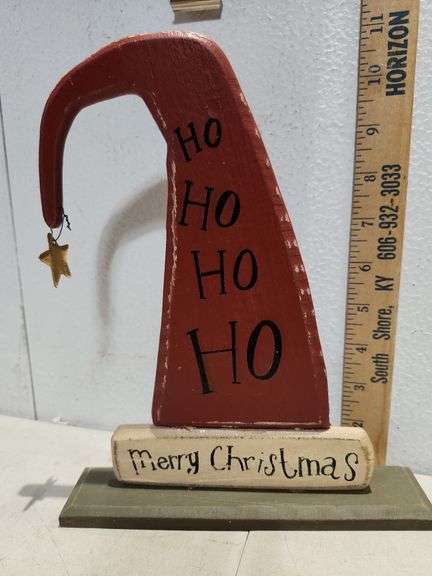 New Dan Oipaolo ESC Wooden Ho Ho H Santa Hat