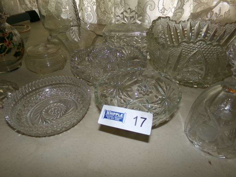 Clear Glass, Serving Bowls, Vase And More.