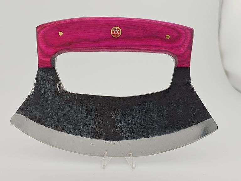 Carbon Steel Skinner Closed Handle w/ Leather Sheath