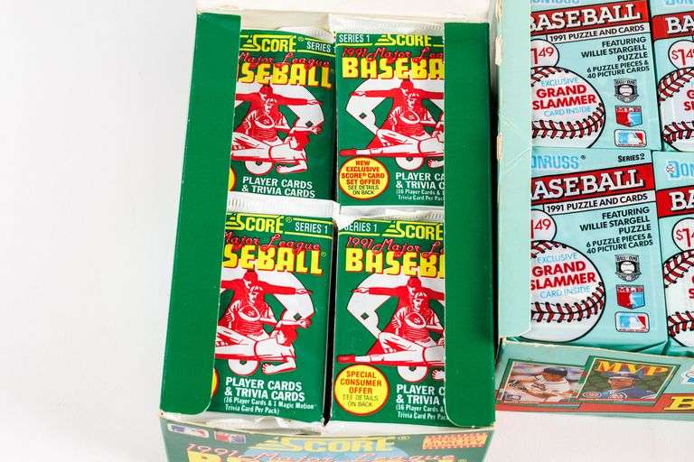 1991 and 1993 MLB Baseball Cards Sealed Packs