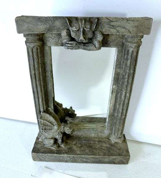 1995 Vandor Gargoyle Dragon Free Standing Frame Mirror