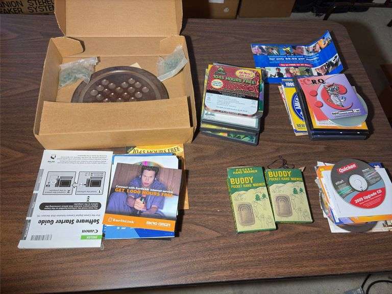 Miscellaneous older computer programs, hand warmers and miscellaneous ...