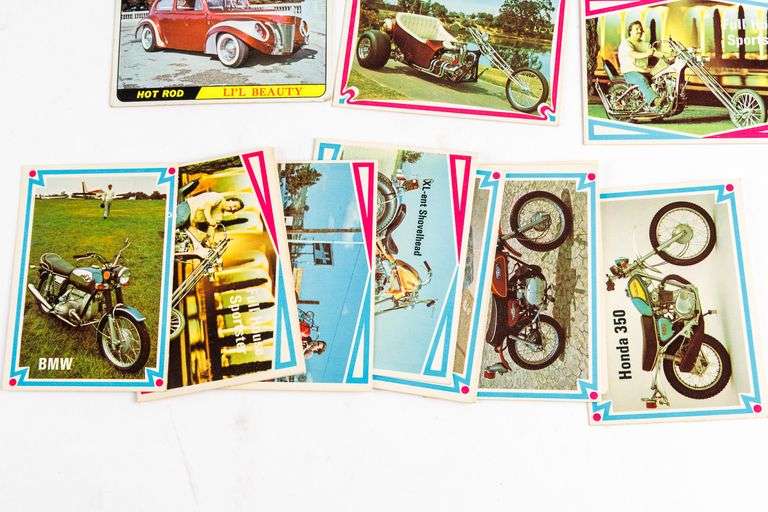 Vintage Hot Bike and Street Chopper Motorcycle Cards