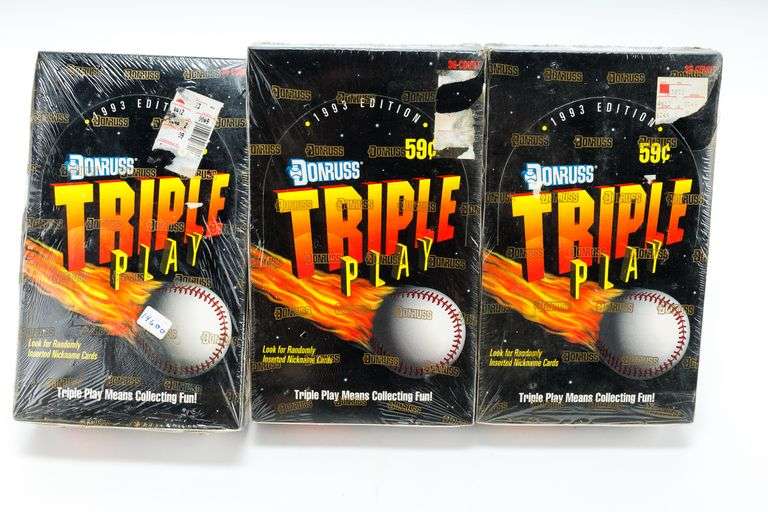 1993 Donruss Triple Play Baseball Cards- 3 Sealed Boxes
