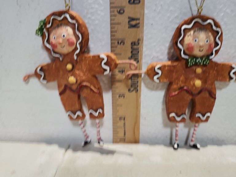 New Lori C Mitchell Gingerbread Ornaments