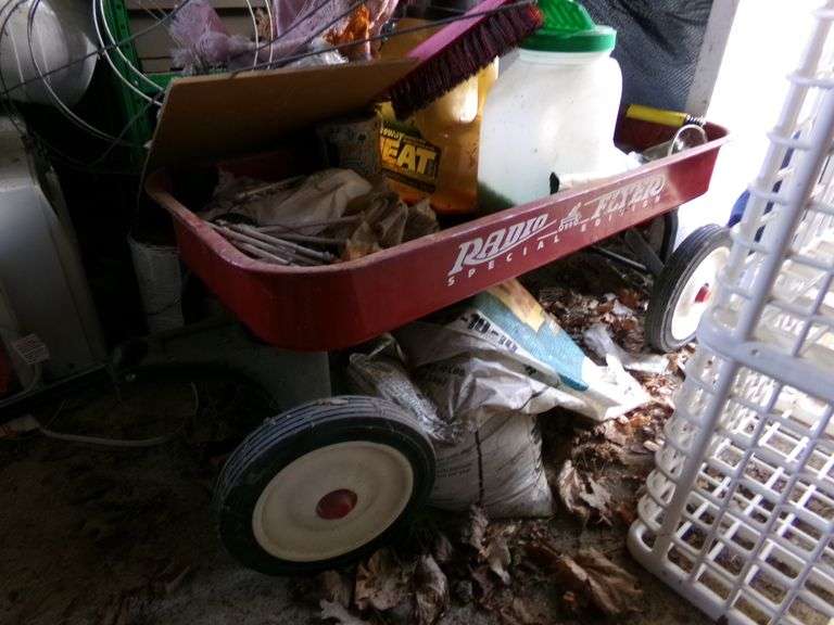 2 Untested Air Conditioners & Old Radio Flyer Wagon