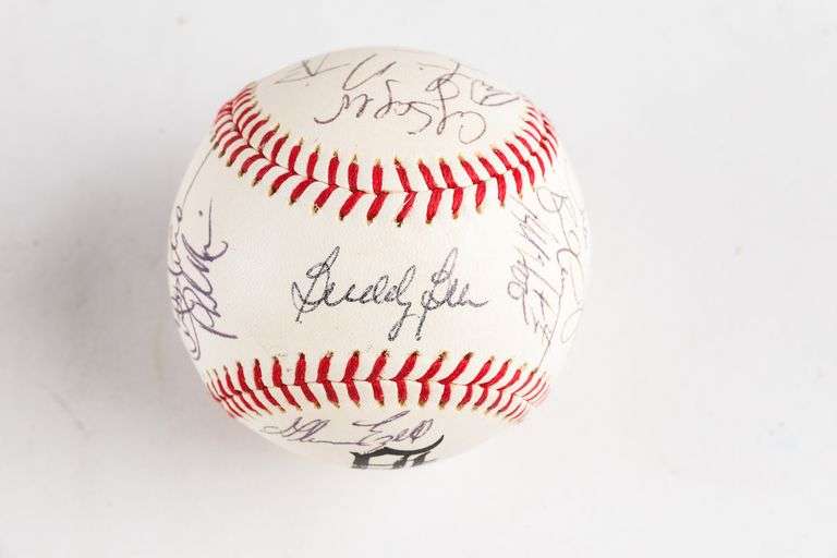 1996 Detroit Tigers Signed Baseball