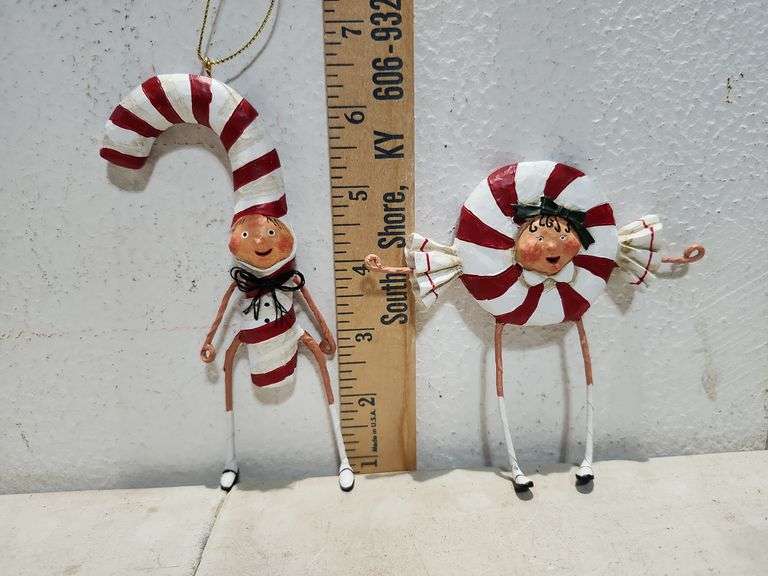 New Lori C Mitchell ESC Patsy & Peppie Mint Ornaments