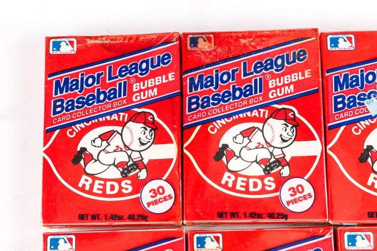 1990 Cincinnati Reds MLB Card Collector Boxes