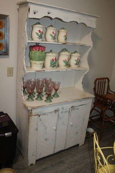 Farmhouse China Hutch Cabinet