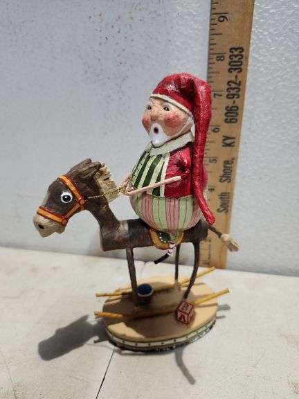 New Lori C Mitchell ESC Muletide Santa Figure