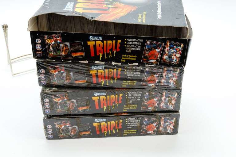 1993 Donruss Triple Play Baseball Cards- 4 Boxes