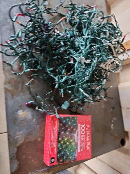 Assorted LIghts and 1 Box of 100 Indoor/outdoor Net Lights