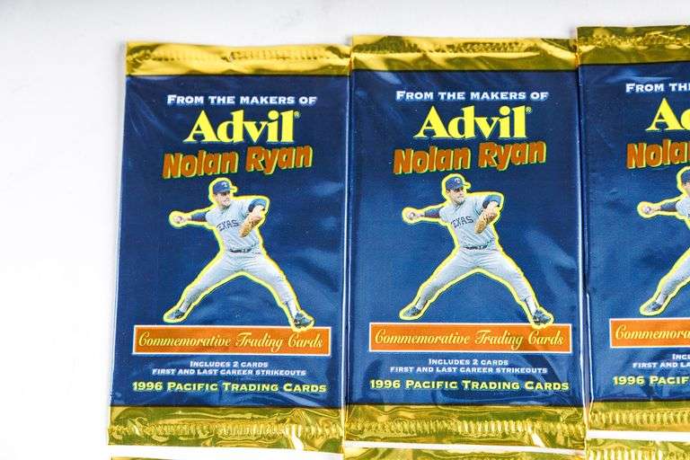 Vintage 1990's Advil Nolan Ryan Baseball Trading Cards