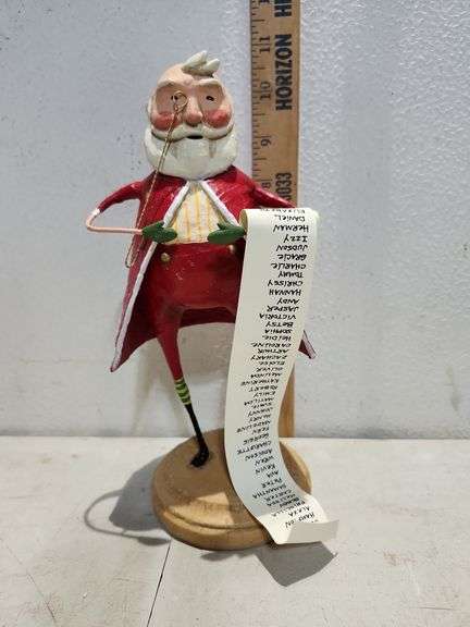 New In Box Lori C Mitchell ESC Santa's List Figure