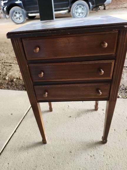 Sewing Wood Stand 26x16x13