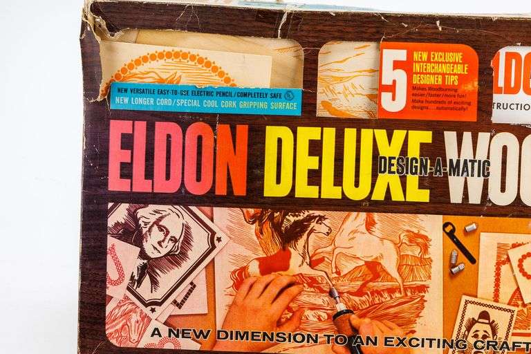 Vintage Eldon Deluxe Woodburning Kit