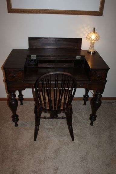 Antique Desk & chair Set
