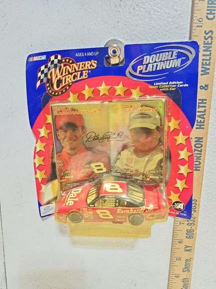 2001 Winner's Circle Dale Earnhardt and Dale Earnhardt Jr.