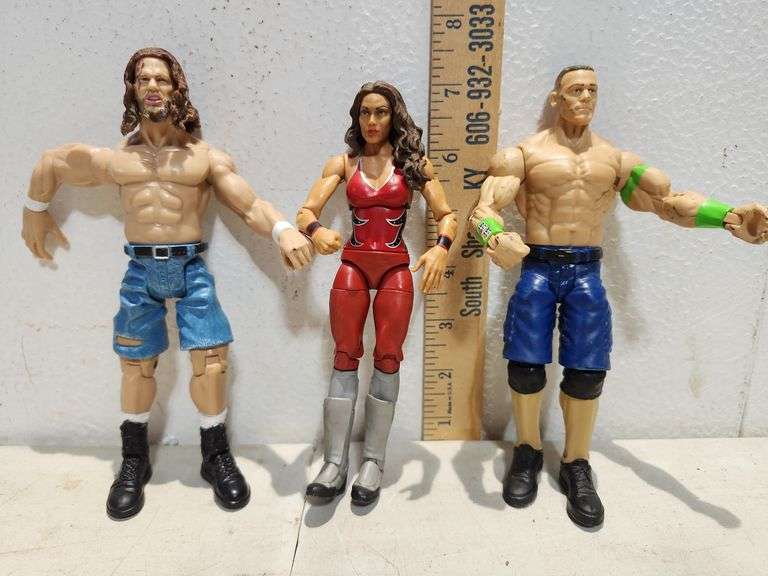 3 Wrestling Figures