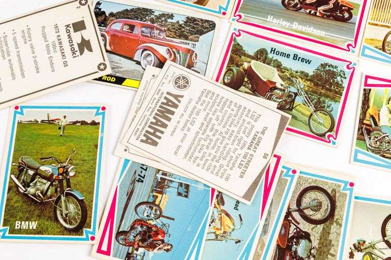 Vintage Hot Bike and Street Chopper Motorcycle Cards