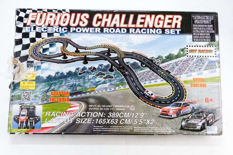 Vintage Furious Challenger Electric Power Road Racing Set