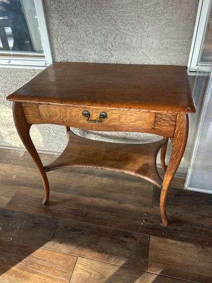 Oak Curved Leg Stand