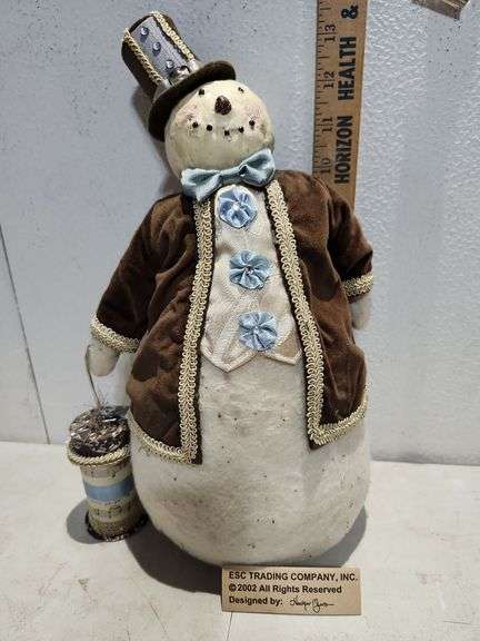 New In Box Heather Meyers 2002 ESC Snow Believe In Me Plush Snowman Figure