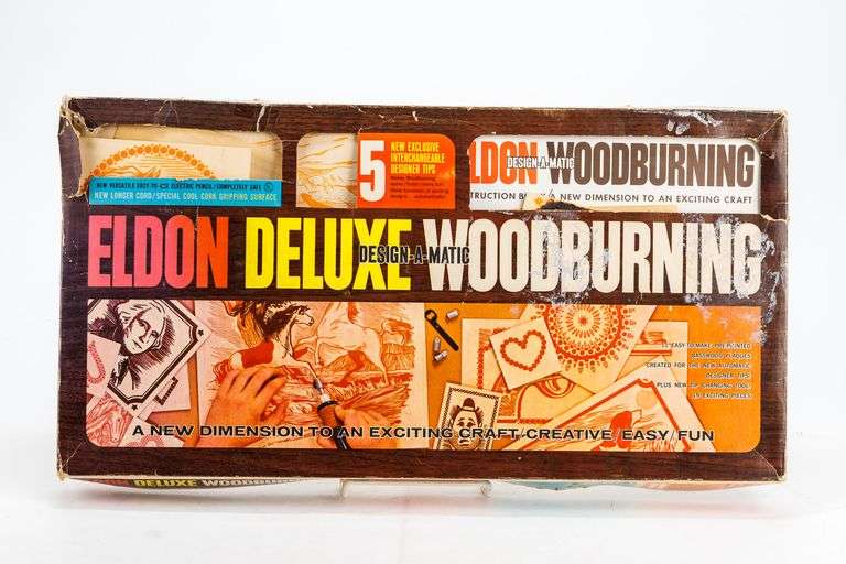 Vintage Eldon Deluxe Woodburning Kit