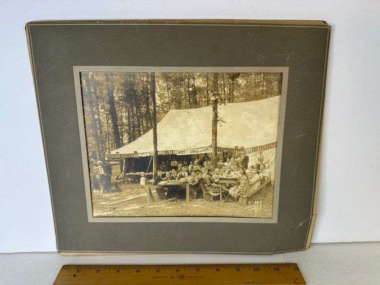 Antique Original 1920s Photo Mount Vernon Ohio Boys & Girls Club