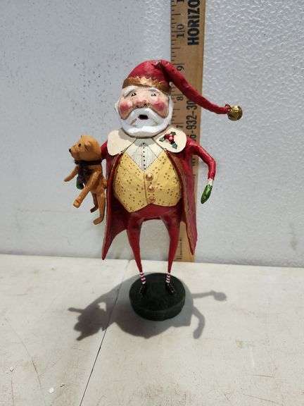 New In Box Lori C Mitchell ESC Christmas Cheer Santa Figure
