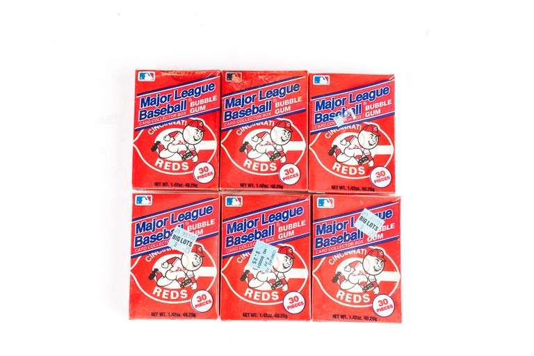 1990 Cincinnati Reds MLB Card Collector Boxes
