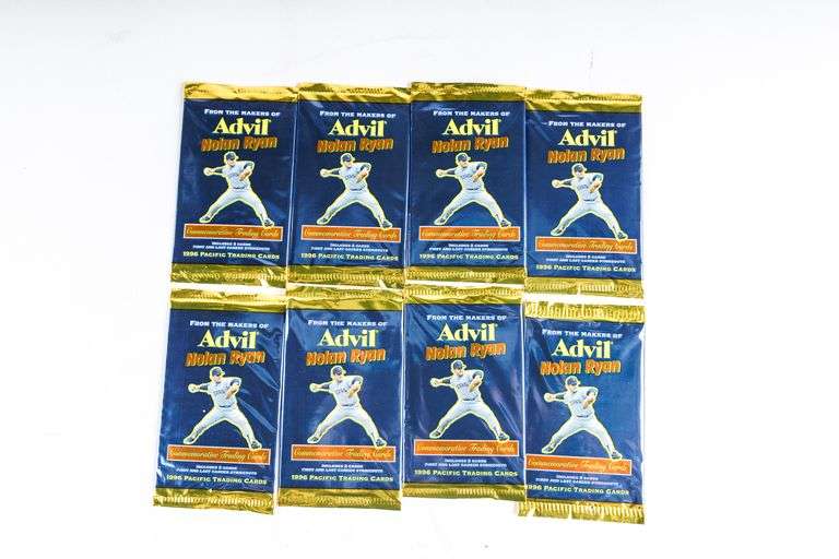 Vintage 1990's Advil Nolan Ryan Baseball Trading Cards