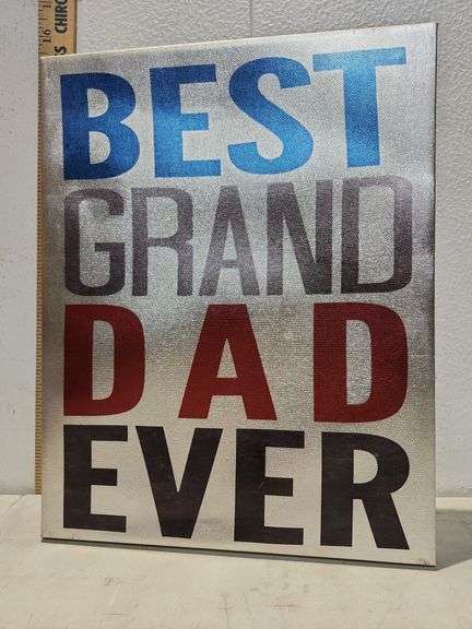 Best Grand Dad Ever Wall Canvas