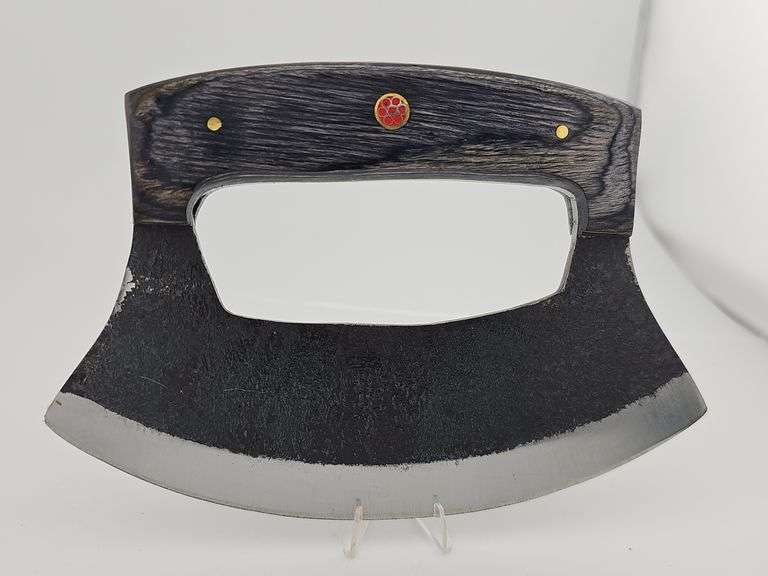 Carbon Steel Closed Handle Skinner Knife w/ Leather Sheath