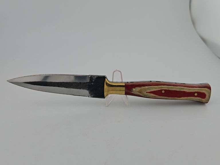 Carbon Steel Dagger w/ Leather Sheath