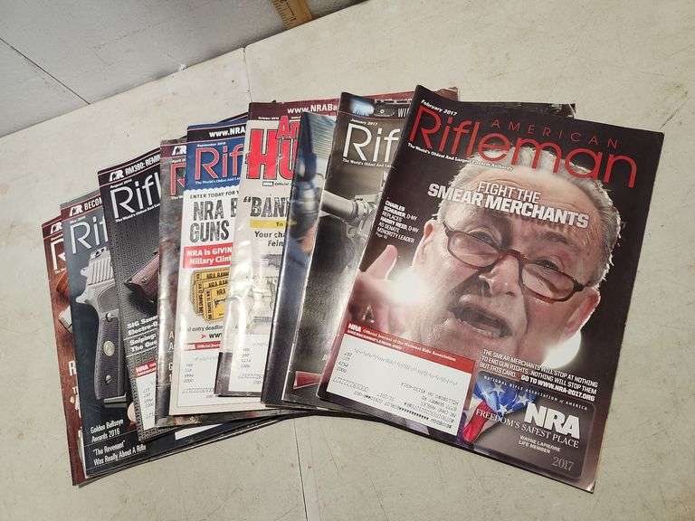 American Rifleman Magazines, 1 American Hunter and 2017 Cabela's Catalog