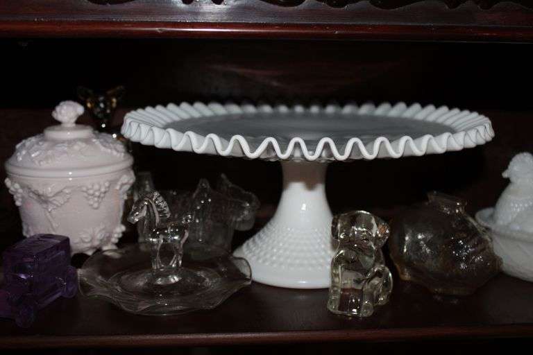 Glass Figures & Milk Glass