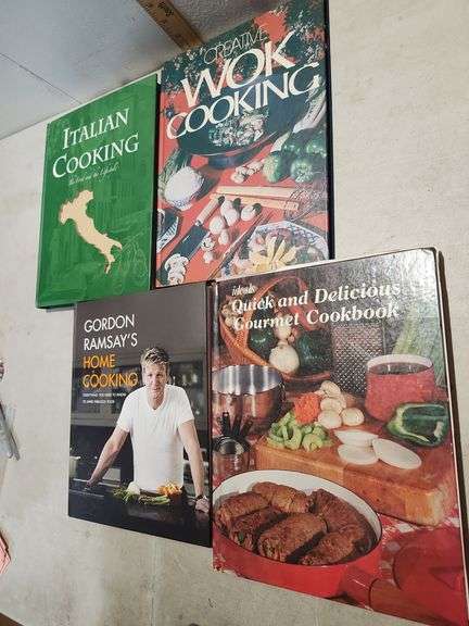 Assorted Cookbooks Gordon Ramsay's Home Cooking, Italian Cooking and more