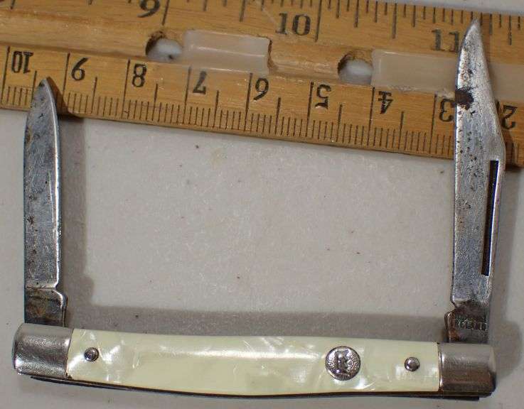 1950s Imperial Ireland Two Blade Pen Knife. Solid Handle - Solid Blades