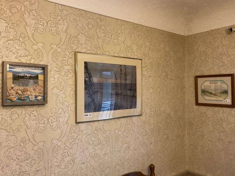 6 Pictures On Dining Room Walls - Good Condition.