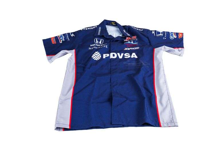 E.J. Viso Professional Race Car Driver Signed Shirt