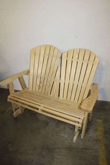 New Amish Built Adirondack Glider Bench