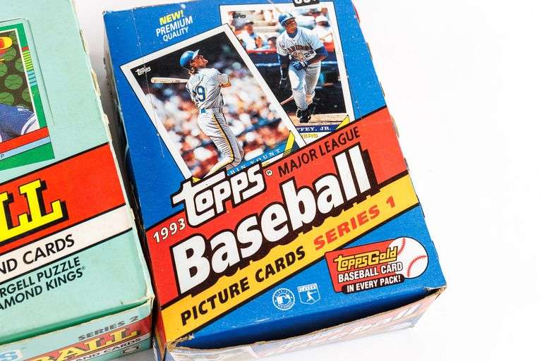 1991 and 1993 MLB Baseball Cards Sealed Packs