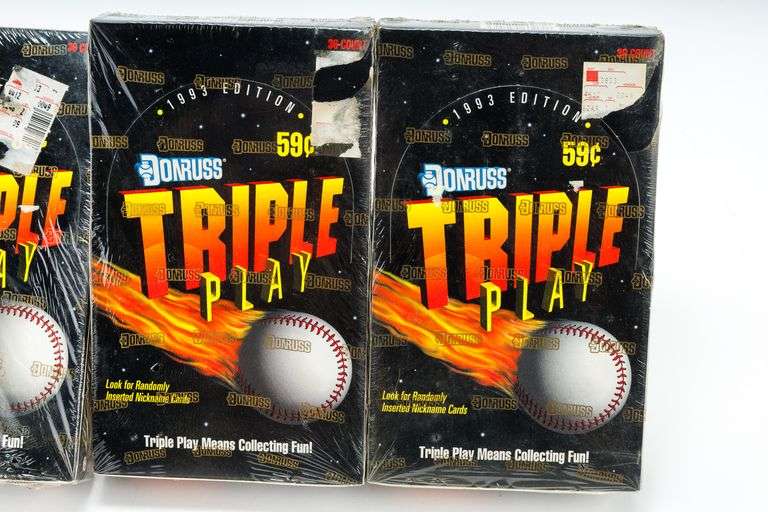 1993 Donruss Triple Play Baseball Cards- 3 Sealed Boxes