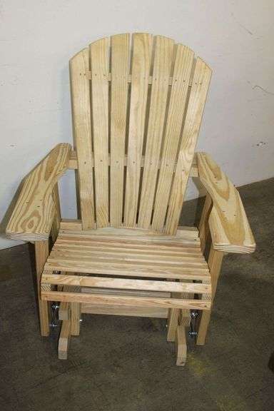 New Amish Built Adirondack Glider Chair