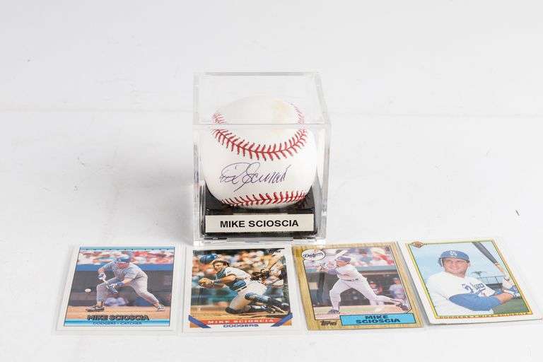 Signed Baseball- Mike Scioscia