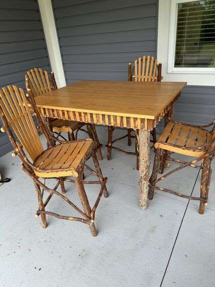 Amish made Twig + Branch table set
