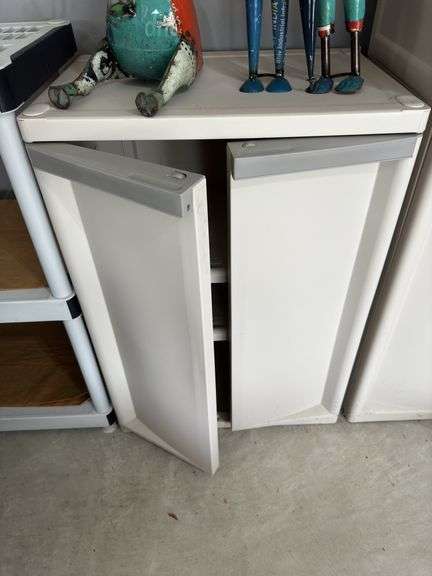 Sterilite cabinet garage storage